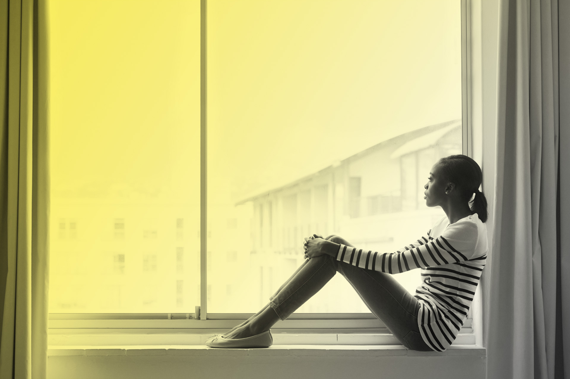 Black Woman Pensive Superfeature