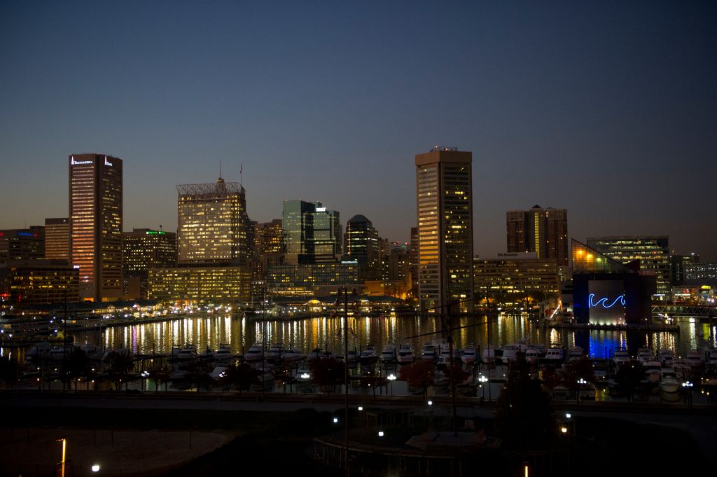 Baltimore City Maryland from Federal Hill