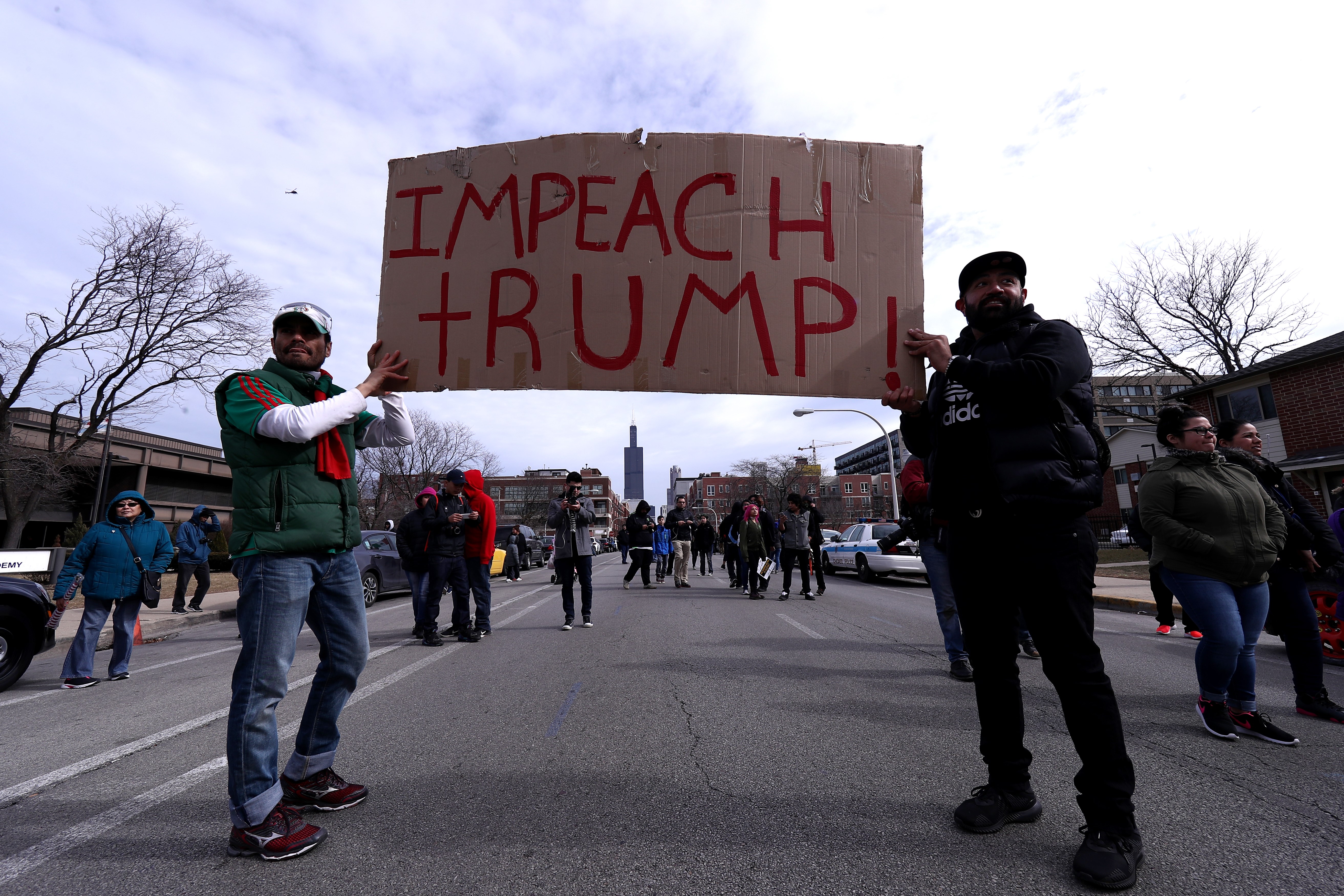 Protest against Trump in Chicago