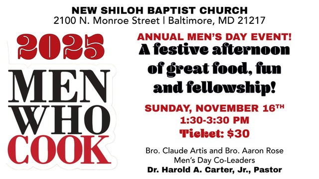 Men Who Cook - Annual Men's Day Event at New Shiloh Baptist Church