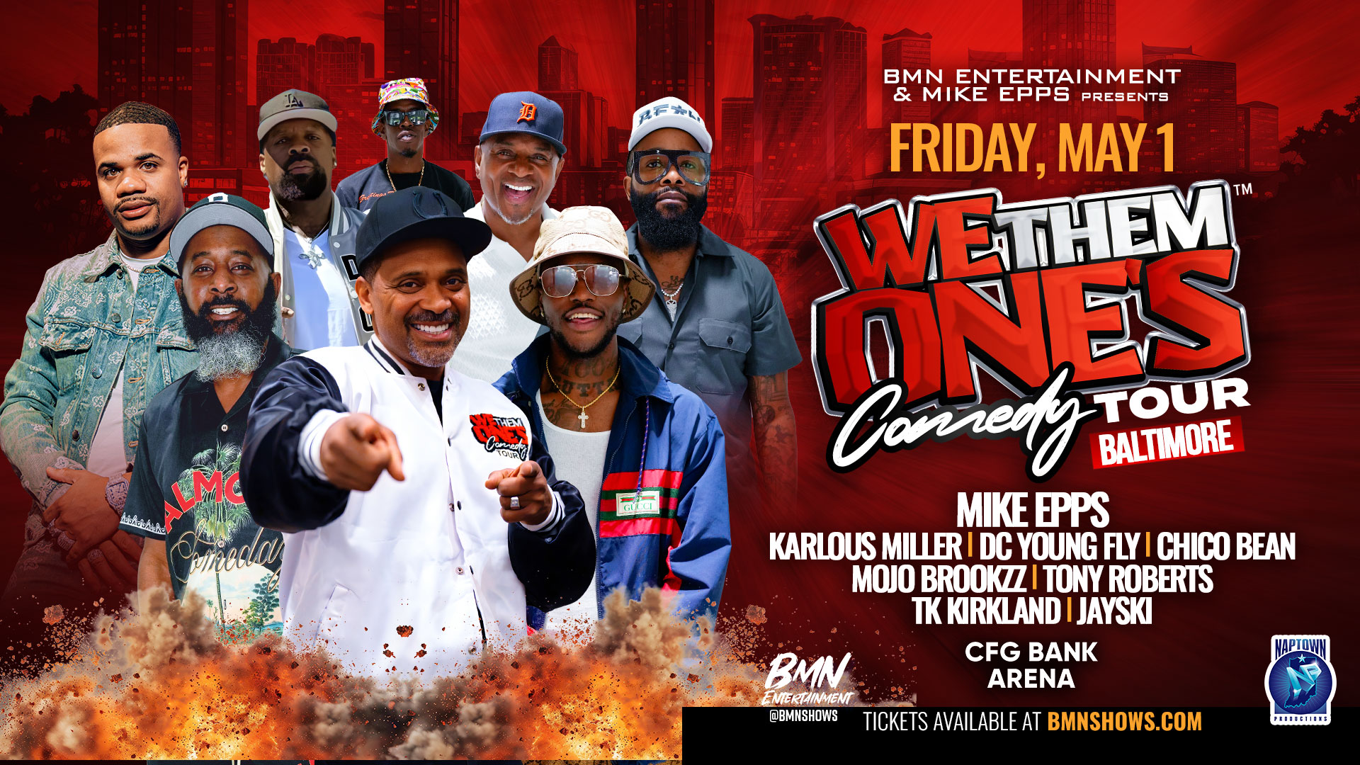 We Them Ones Comedy Tour Baltimore Graphic